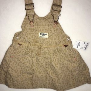 NWT  OshKosh B’gosh Baby Girl Dress Overalls | 9M